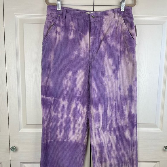 Free People Reese Pitched Straight Cord Jeans in Moonlit Orchid Size 31 NWT - Picture 6 of 10